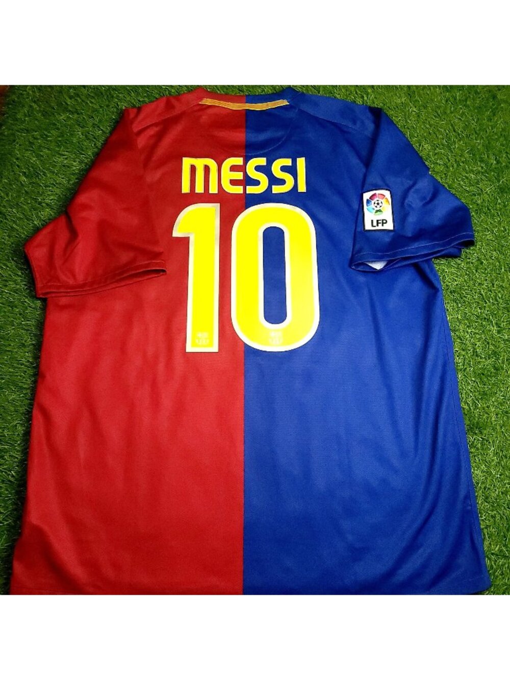 Messi Barcelona TREBLE 2008 2009 Soccer Jersey XL SKU# 286784-655